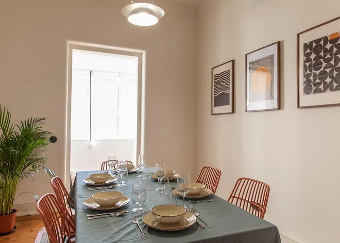 公寓 Alvalade 58 - Charming 2 Bedroom With Ac Near The Airport And Center Lisboa